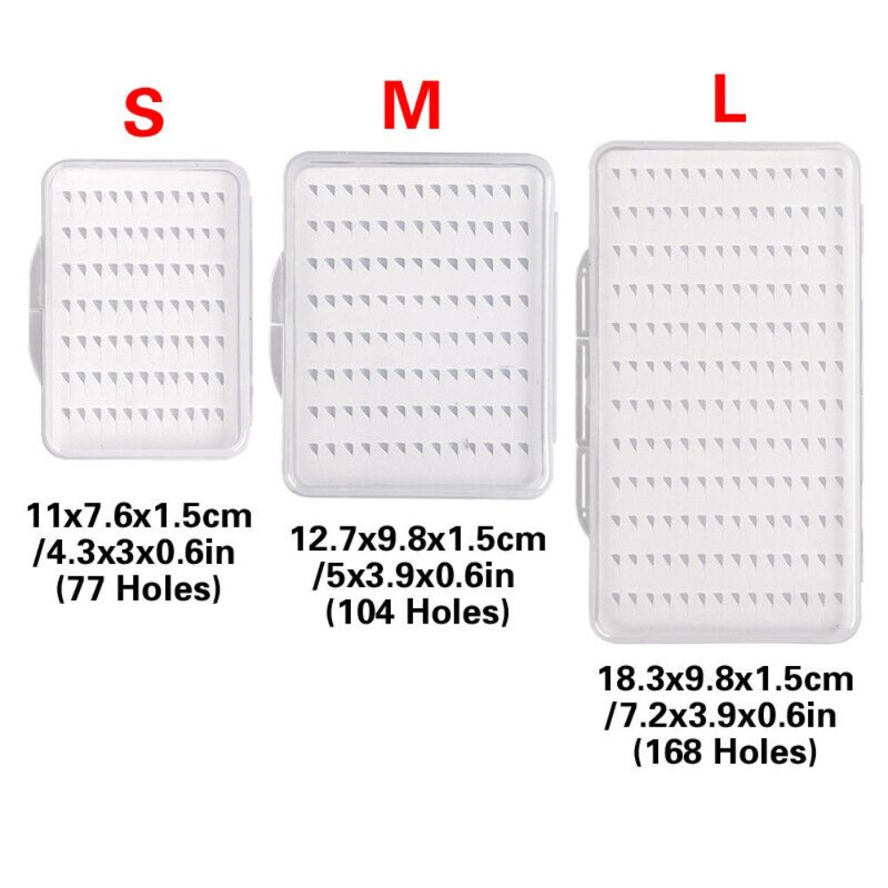 Plastics Fishing Tackle Box Light and Thin Fish Hook Box New Fly Fishing Box Fishing
