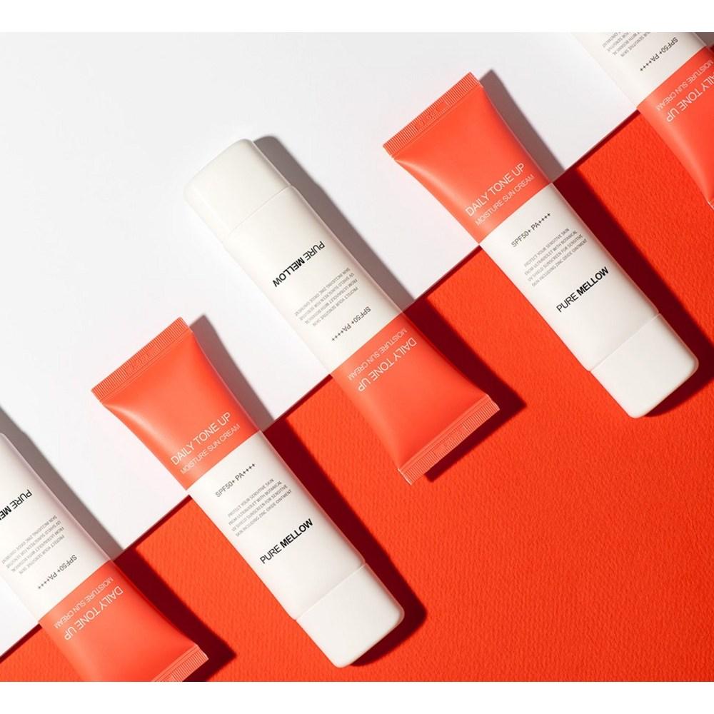 Pure Mellow Ежедневный увлажняющий солнцезащитный крем Tone-Up SPF50+ PA++++, 50 мл, 2 шт.