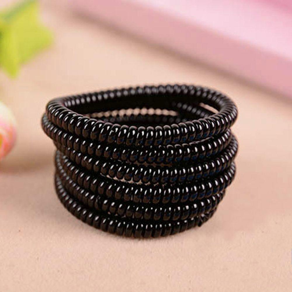 20pcs Women Super Thin Girls Telephone Wire Rubber Hair Ropes Ponytail Holder
