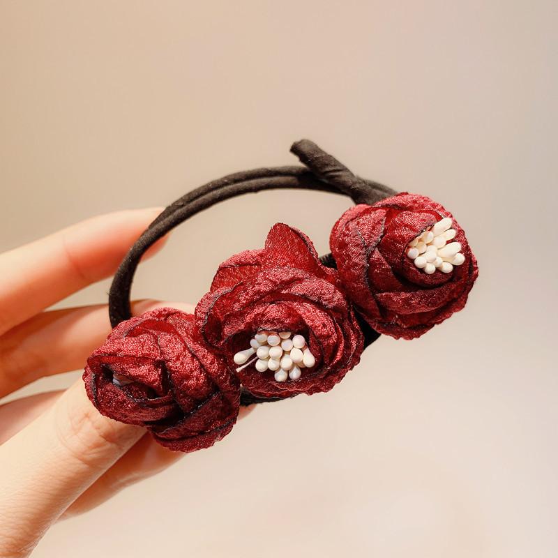1pc Elegant Pearl Flower Bun Maker Korean Lazy Hair Curler Styling Accessories Hair Style Hairpin Hair Braiding Braider Hairgrip