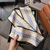 Silk scarf women's high-end sense, thin in winter, versatile in winter, suit, thin and narrow neck protection, scarf, new long and small scarf.