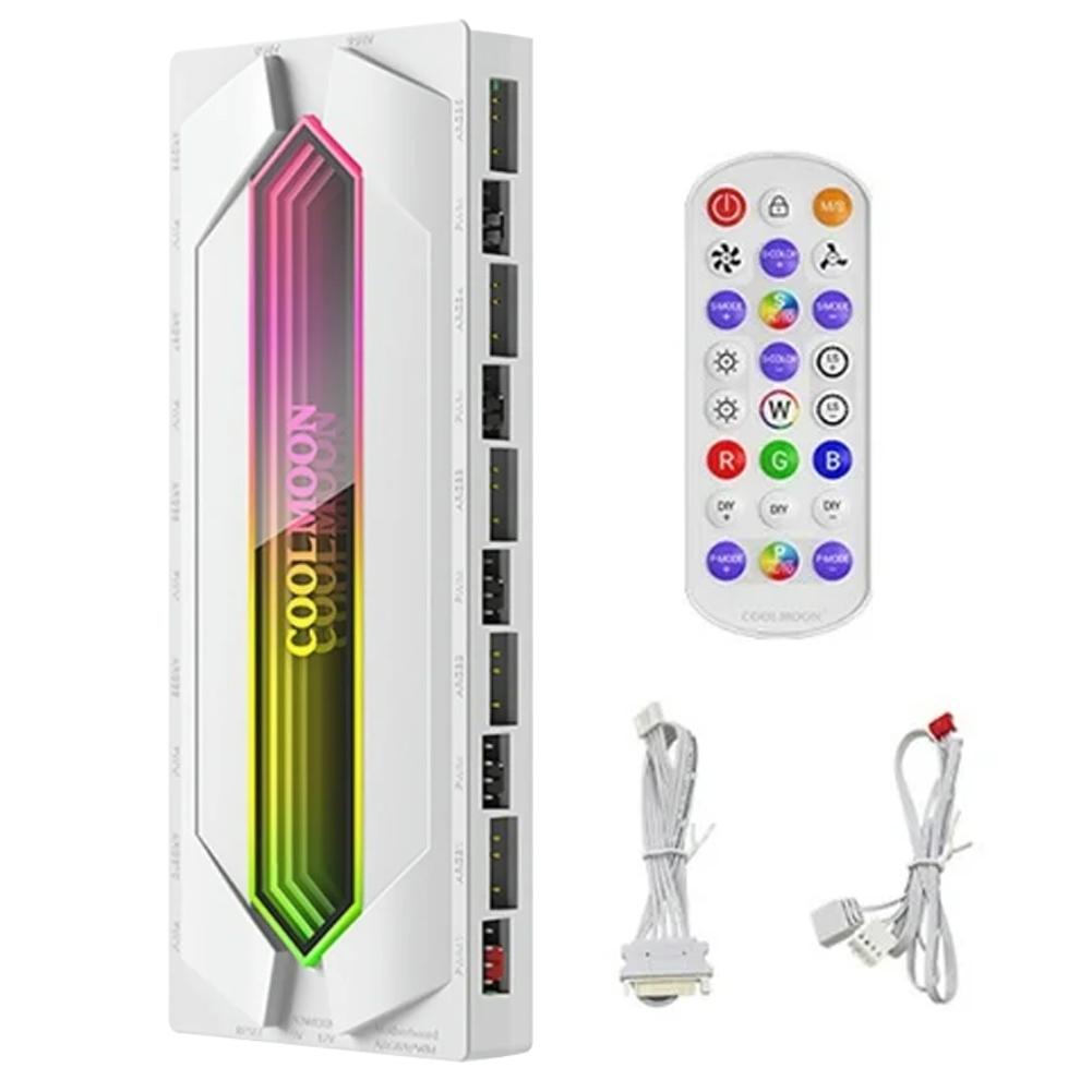 ARGB и PWM ХАБ Разветвитель для вентиляторов с пультом кабелем питания SATA Разветвитель ARGB PWM и ARGB ХАБ Разветвитель для RGB вентиляторов корпуса ПК