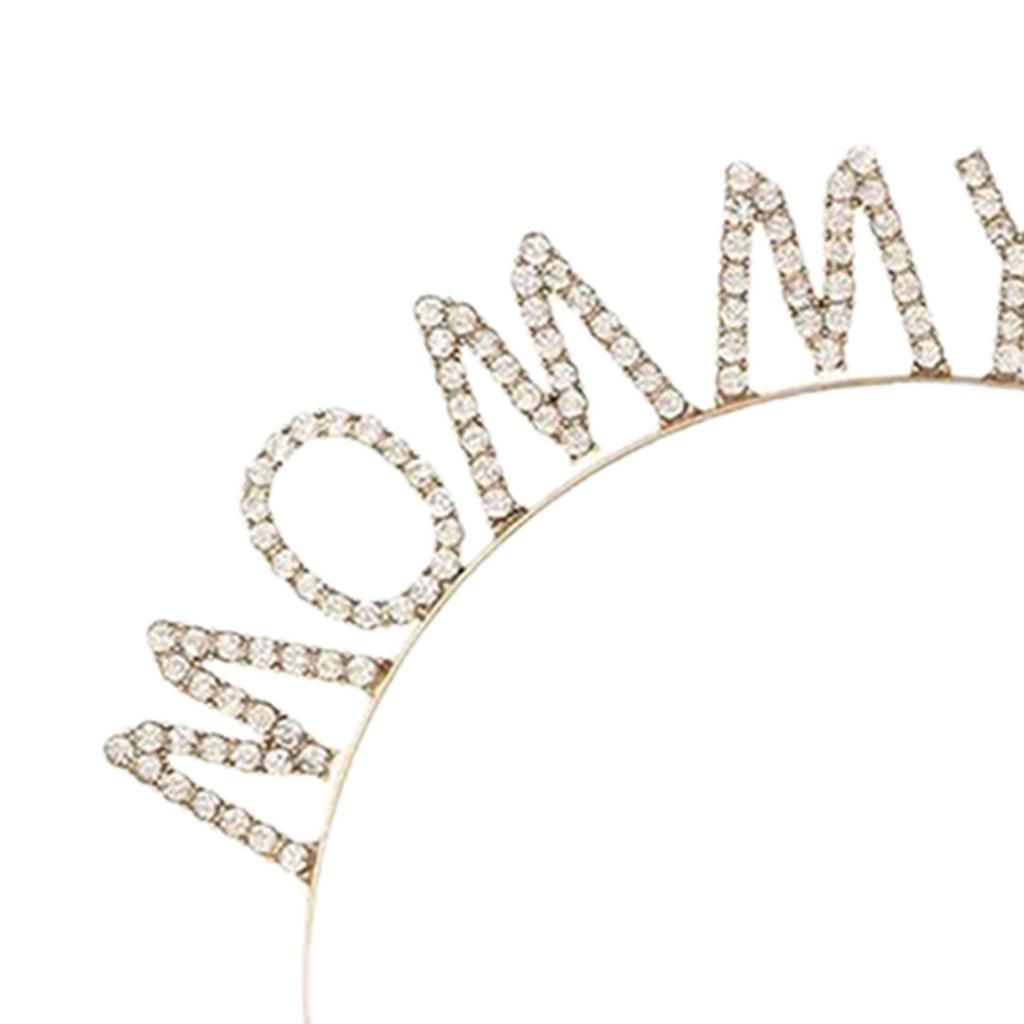 Mommy to Be Sash Set Tiara Headband Sash Brooch Set for Party Supplies Celebration Boy Girl Gender Reveal Baby Shower Birthday