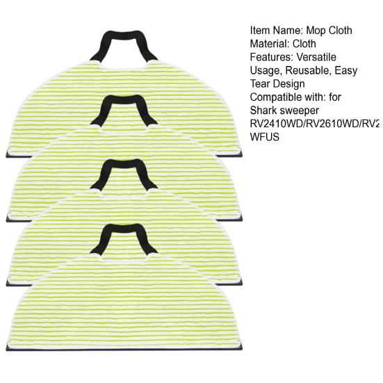 1/2/4 шт. Сменные швабры Ткань для швабры робота-пылесоса Сменные накладки для Shark Sweeper RV2410WD/RV2610WD/RV2610WA WFUS