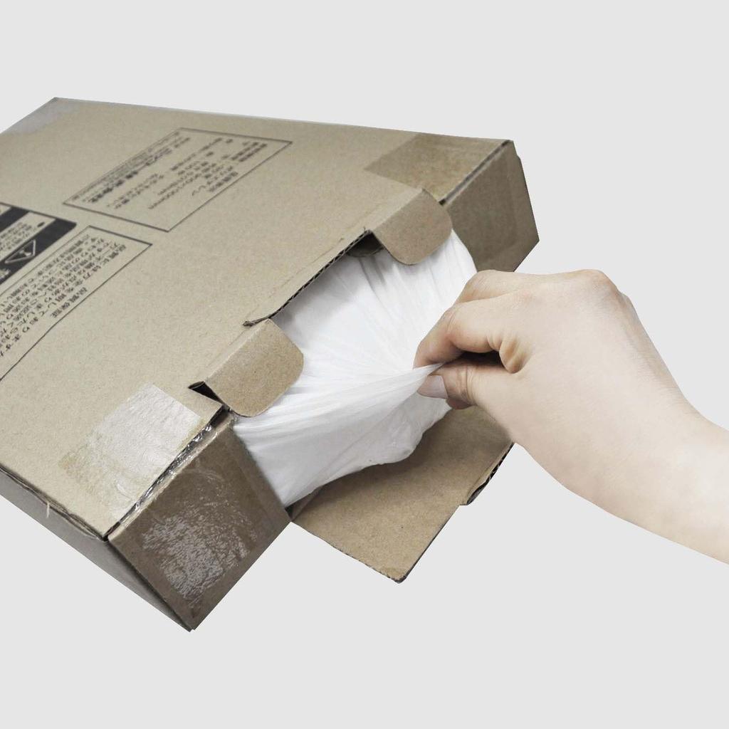 Пластиковый мешок для мусора типа Nikko BOX с тиснением 90 л 100 шт. полупрозрачный BOX-E90