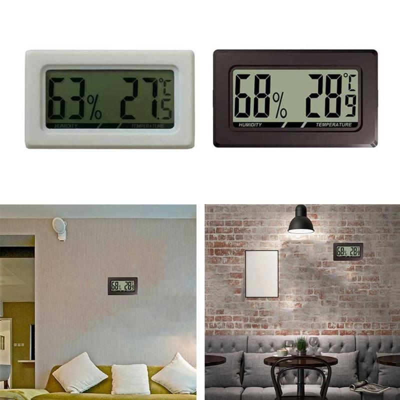Digital Thermometer Hygrometer Meters Gauge Indoor Large Number Display Temperature Humidity for Home Office Humidors