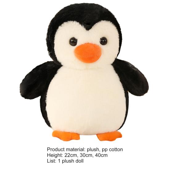 Плюшевая игрушка пингвин, очень мягкая кукла-компаньон, подарок на день рождения, милый пингвин, мягкая игрушка для детей