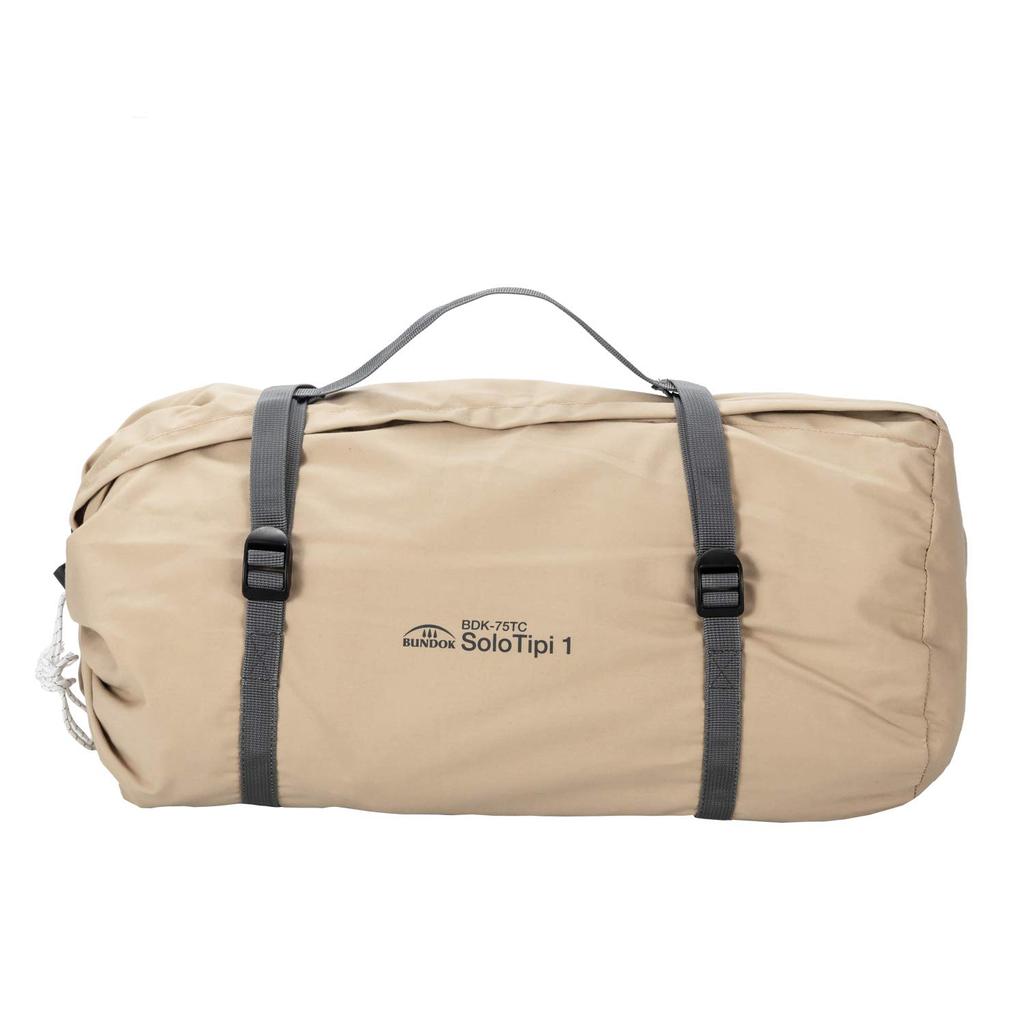 BUNDOK Solo Teepee 1 TC 1 Sand Beige Tent Blended Cotton Full Closure Skirt BDK-75TCSB [For Person] One-pole Roll-up