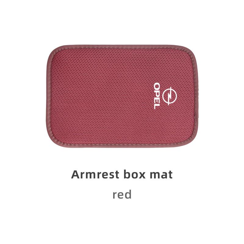 Car Armrest Box Pad Ice Silk Arm Rest Cover Soft Cushion For Opel Astra Grandland Corsa Mokka Frontera Insignia Zafira Vivaro  JS9
