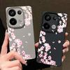 Чехол с цветочным узором из розовых цветков персика для Xiaomi 14T 13T 11T Pro Funda Redmi Note 14 13 12 11 Pro 5G 4G Силиконовая крышка с текстурой кожи