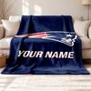 New England Patriots Customizable name outdoor blanket soft cozy and warm Multi-purpose office blanket outdoor camping and travel blanket all