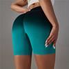 Auroth Бесшовные градиентные узкие спортивные шорты с высокой талией ярких цветов Короткие брюки для бега для фитнеса и йоги