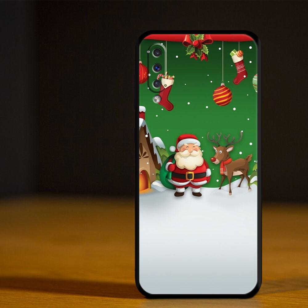 Счастливого Рождества Снеговик Чехол для телефона для Samsung Galaxy A50 A30 Note 8 9 20 Ultra A04 A50s A90 A40 A20e A10s A70 A20s M52 M33 M53