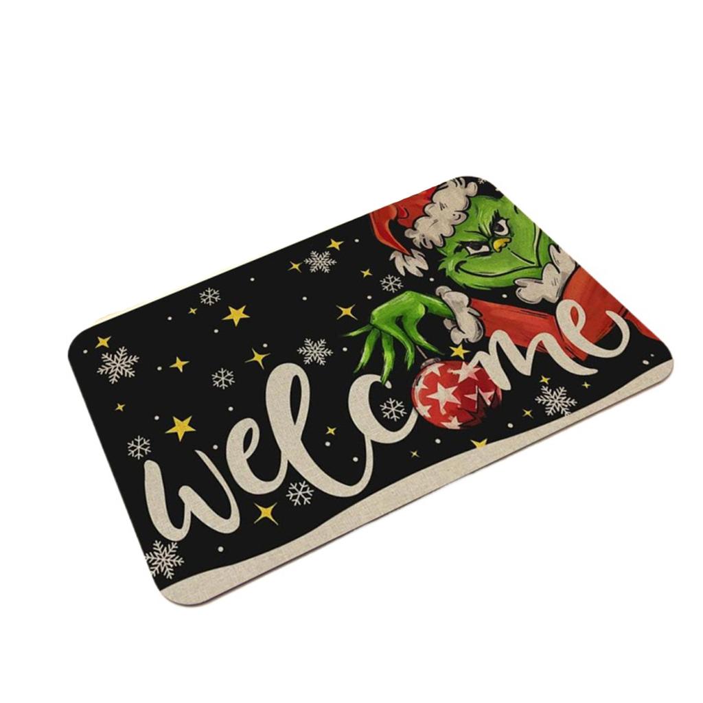 Christmas Series Bathroom Door Absorbent And Non- Mats