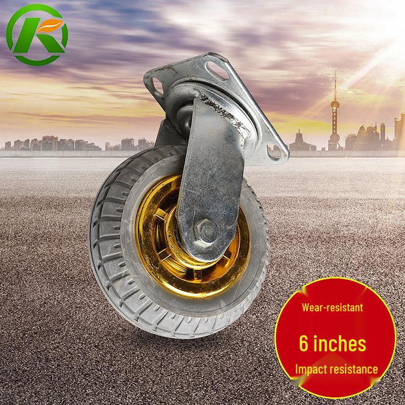 Universal Directional Hand Truck with Silent Golden Rubber Industrial Casters