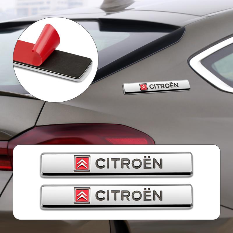 FFEC7 Car Body Metal Sticker Trunk Side Door Window Decorative Badge For Citroen C5X e-C4 X e-C3 C4 C3 C5 C-Elysee C-Crosser Berlingo