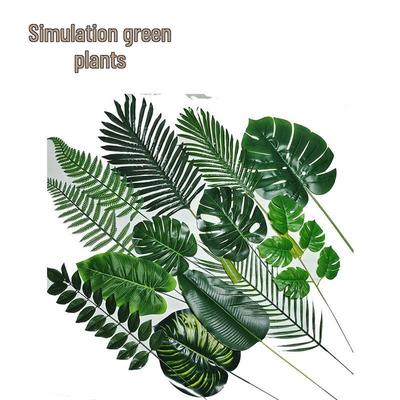 Монстера и Арека Пальма Искусственные Зеленые Листья для Свадьбы, Детского Сада и Лесного Декора
