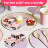 Metal Strawberry Vintage Truck Decor Fade Resistant Truck Table Decor Cute Shape Mini Metal Car Decoration Portable for Party