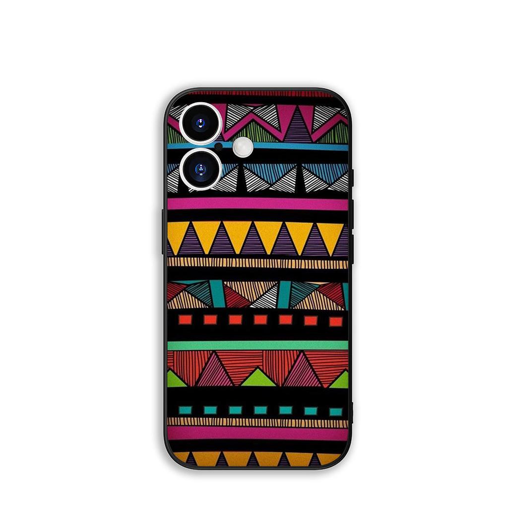 Phone Cover Print Design African Wax Casing for Apple iPhone 16 15 14 Plus 13 12 Mini 17 Pro Max + ProMax 16E Air 15+ Case