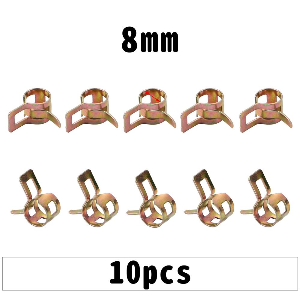 10 шт./компл. 6 мм-26 мм автомобильный топливный шланг, водопроводная труба, воздушная трубка, пружинные зажимы, зажимы для мотоцикла, скутера, квадроцикла, картинга
