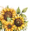 Spring Sunflower Toilet Sticker Removable Waterproof Wall PVC Living Room Self-adhesive Art Floral Bathroom