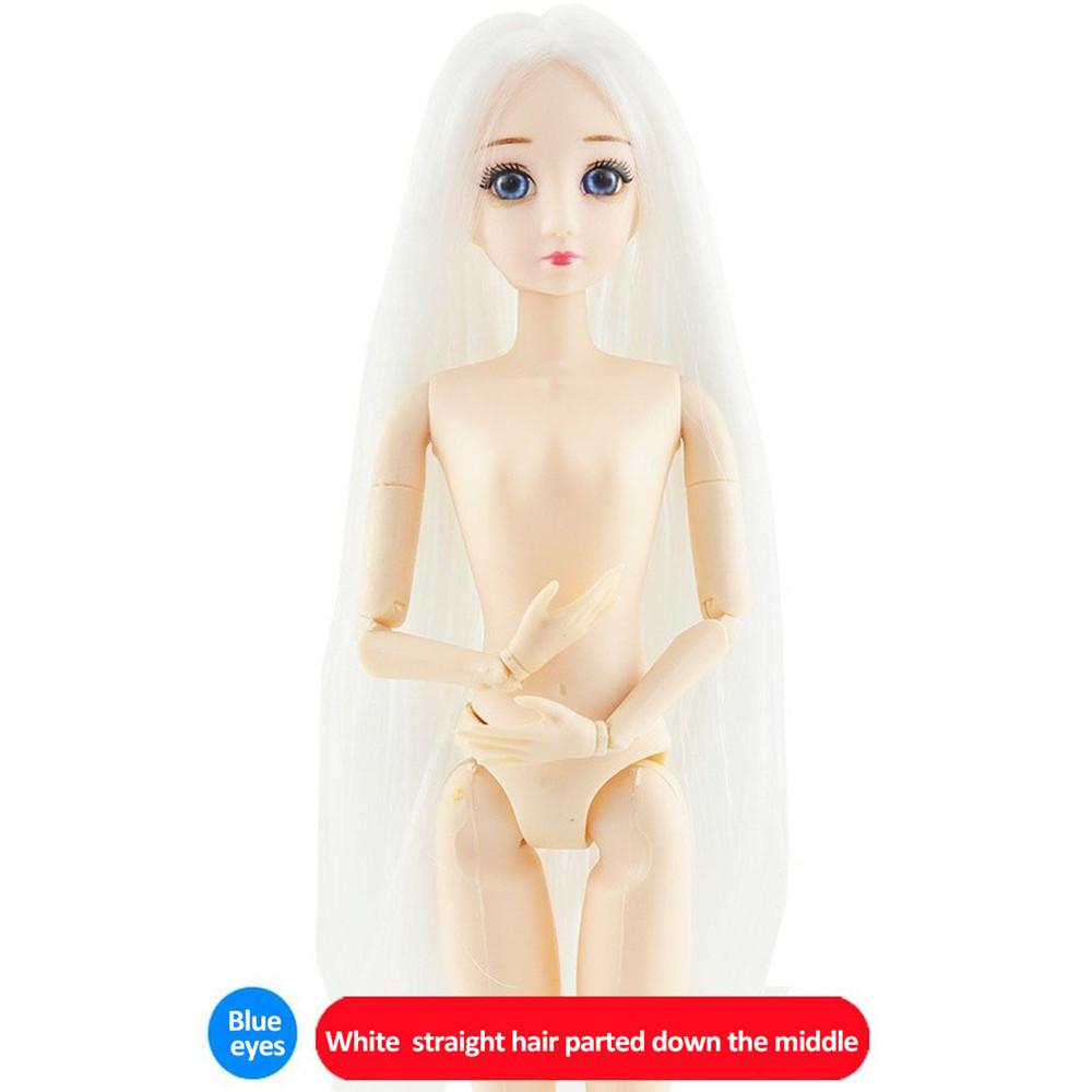 Кукла BJD 30 см, подвижные шарнирные куклы, 3D глаза, пластиковая кукла BJD для девочек, игрушки, длинный парик, женское обнаженное тело, модный рождественский подарок