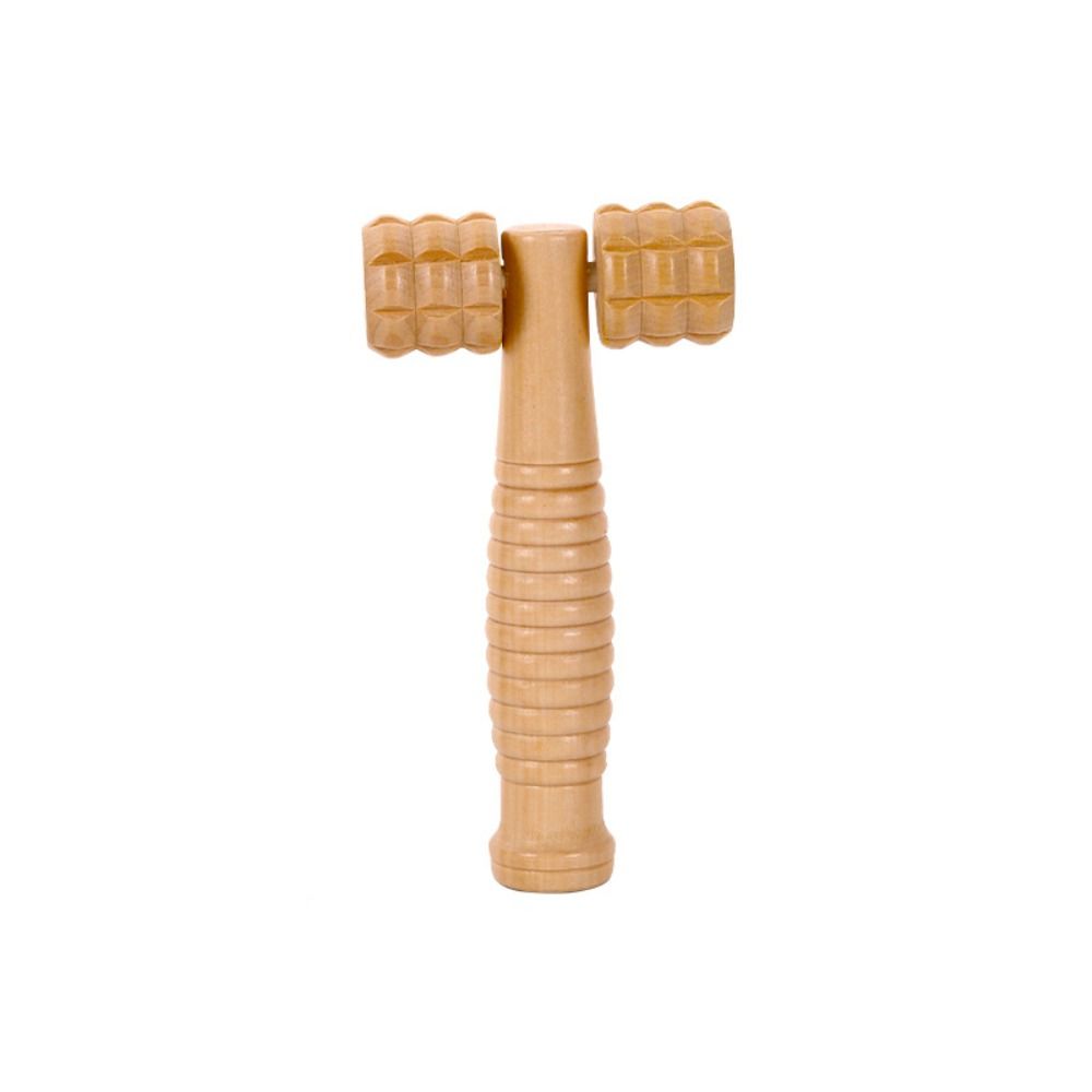 Household Wooden Massage Roller Handheld Manual Muscle Roller Sticks Hand Push Reflexology Trigger Point Massager