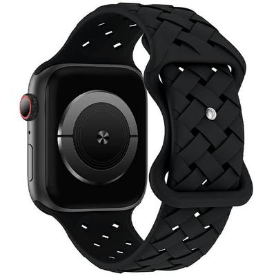 Silikonowy Pasek Beline Woven Do Apple Watch 42/44/45/49Mm Czarny