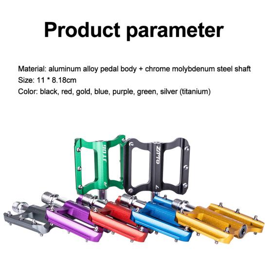 ZTTO 1 пара универсальных красочных велосипедных педалей из алюминиевого сплава, велосипедная плоская платформа для складных горных шоссейных велосипедов