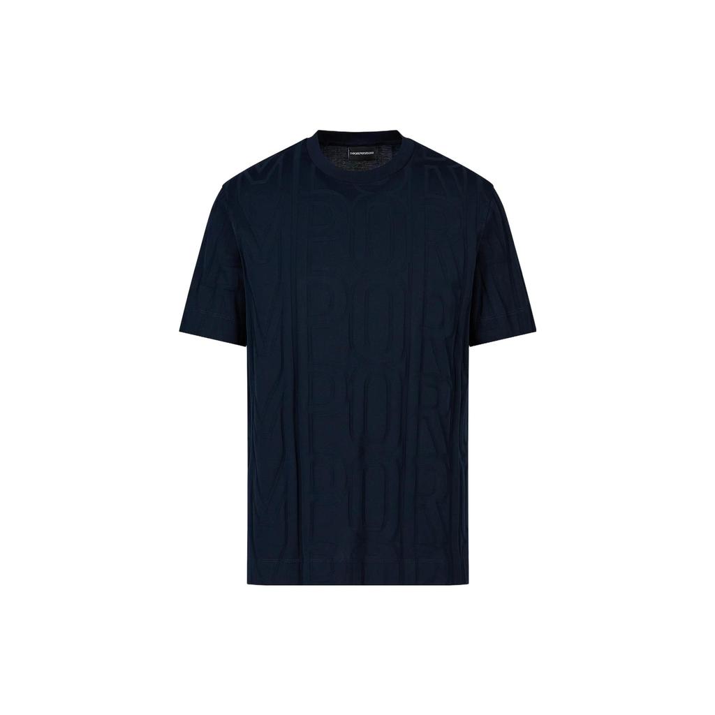 EMPORIO ARMANI Knitwear Men's Marine Blue Crew Neck Moderate Other 6R1TDM-1JGYZ-09L9