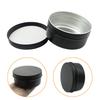 Wopanxye 6 упаковок по 5 унций, черная алюминиевая банка, косметический крем, тени для век, мазь, блеск для губ, чайная свеча, многоразовый контейнер, банки для краски, алюминиевая банка