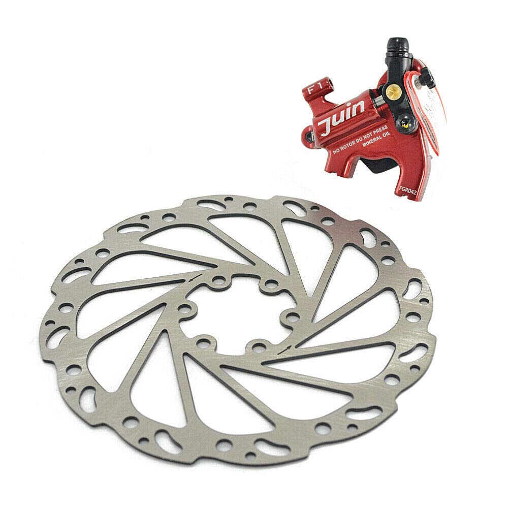 Комплект гидравлических дорожных дисковых тормозов JUIN TECH F1 Flat mount Road CX 160 мм с ротором JT1908, красный,