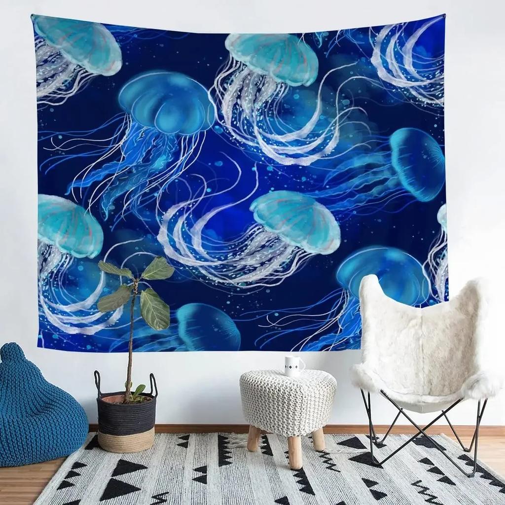 Фантазийный гобелен с изображением медузы, украшение для офиса, гостиной, настенный гобелен для дома