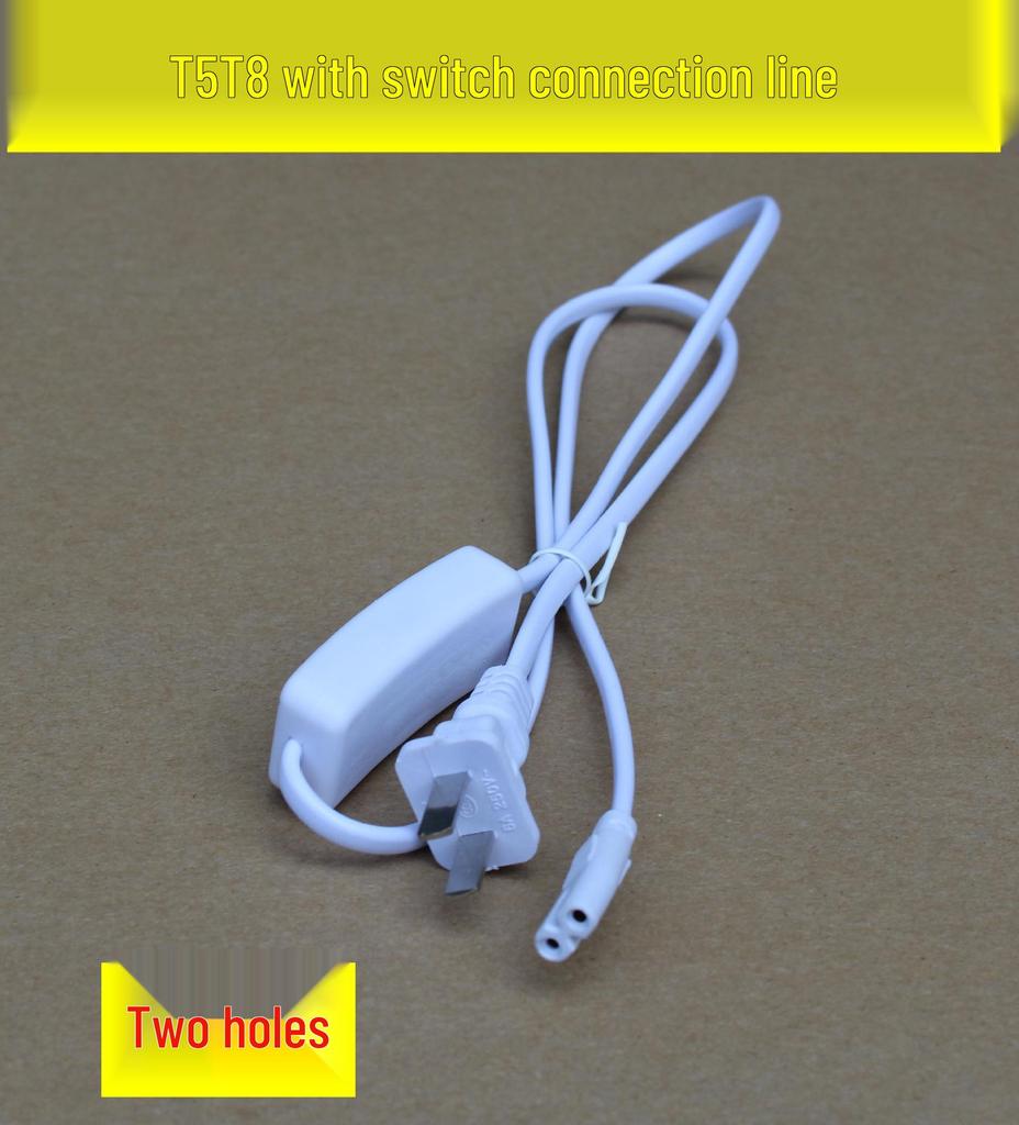 T4T51 8-метровый светодиодный шнур питания с двухконтактным разъемом типа «восьмерка» и выключателем