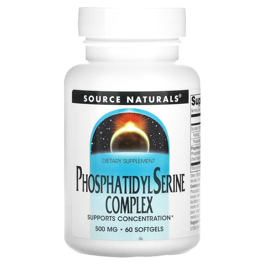 Source Naturals Phosphatidylserine Serine Complex, 500 Mg, 60 Softgels