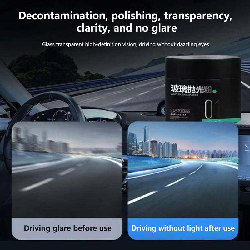 Автомобильный порошок для полировки зеркал 80G, порошок для полировки стекла на основе оксида церия, средство для удаления композитных материалов, редкий инструмент для ремонта
