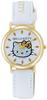 [Citizen Q&Q] Часы аналоговые Hello Kitty с водонепроницаемым кожаным ремешком, сделано в Японии 0009N003, женские, белое золото