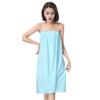 Microfiber Bath Dress Quick Absorbent Quick-Drying Anti-slip Adjustable Bust Sleeveless Press Button