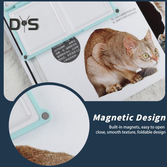 Мини-коробка для акварели, 24 шт., пустые полукастрюли с магнитной полосой, переносная палитра для акварельных красок, масляных, акриловых