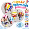 3PCS Multi-Cavity Hot Air Balloon Silicone Mold Chocolate Candy Mold  Resin Fondant Polymer Clay