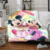 Mickey Minnie'S Birthday Celebration Flannel Blanket Super Soft Warm Cozy Blanket For Sofa Bed Office Travel Allseason Home Decor Gift