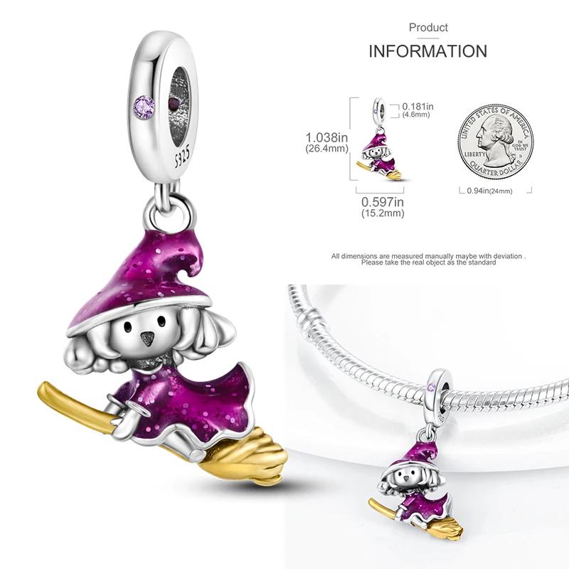 Медные Рождественские Хэллоуин Тыква Подвески Шармы Бусины Подходят для Оригинального Браслета Ожерелья для Женщин Сделай Сам