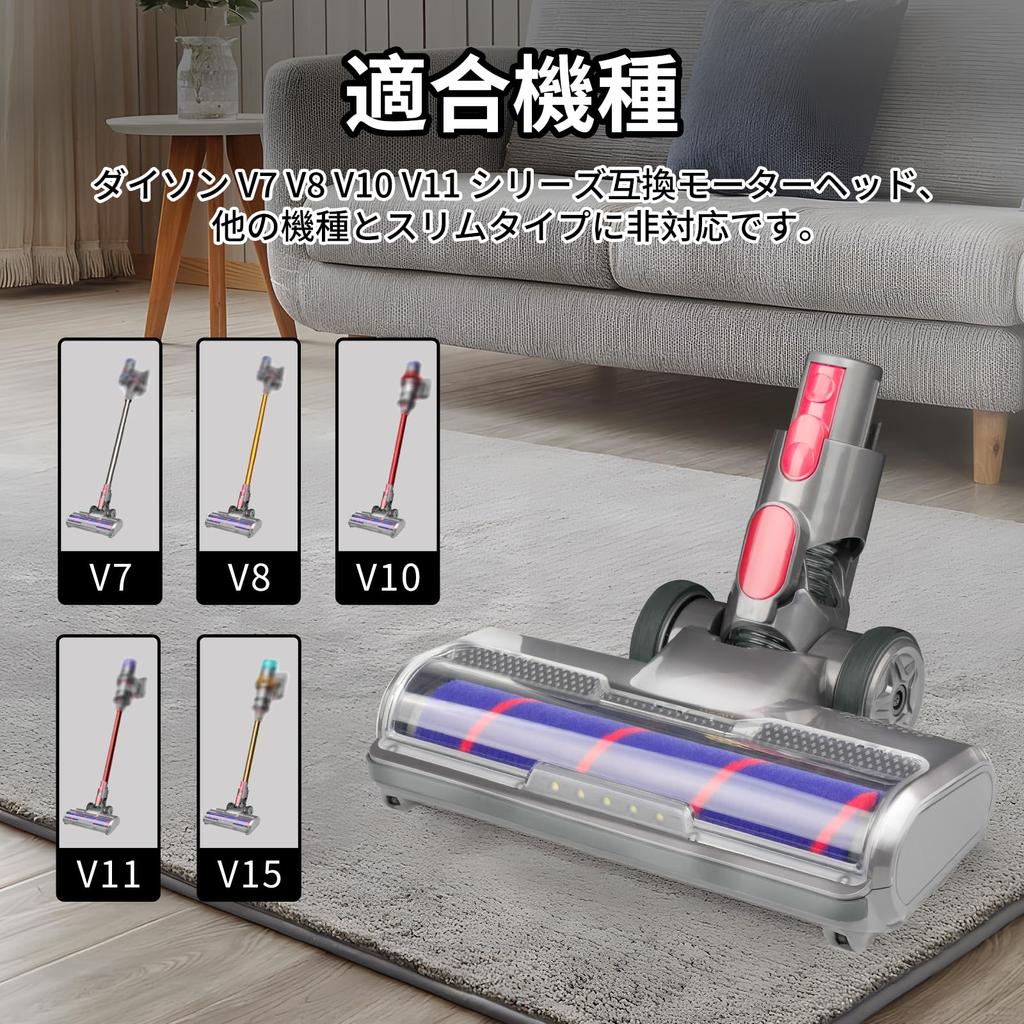ZMZGOHO Головка пылесоса Dyson V7 V8 V10 V11 SV10 SV11 SV12 SV14 Запасная часть головки пылесоса Dyson Soft Roller со светодиодной подсветкой Головка двигателя Dyson