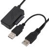 Кабель-адаптер Sata-USB 2.0, внешний кабель питания для компакт-дисков/DVD-ROM Slimline