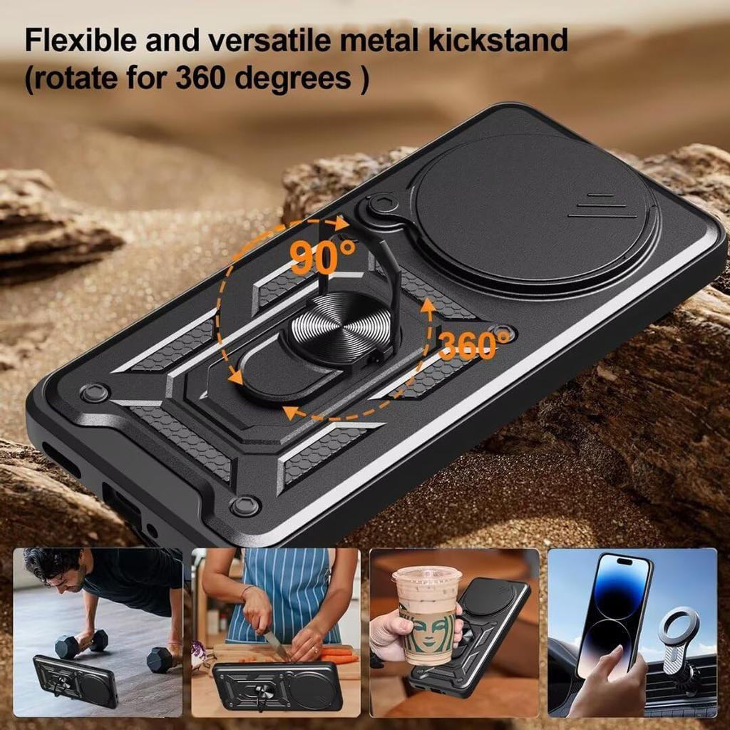 Чехол Armor Case For Honor Magic 7 Lite Magic7 Pro X9c Cover Lens Protection With Ring Magnetic Holder Coque Fundas Capa