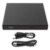 External CD RW Drive USB 2.0 Low Noise High Speed Plug and Play Light Compact DVD Burner for Laptop Desktop