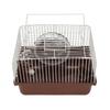 Hamster Cage Breathable Portable Small Animal House with Water Bottle Bowl Running Wheel for Guinea