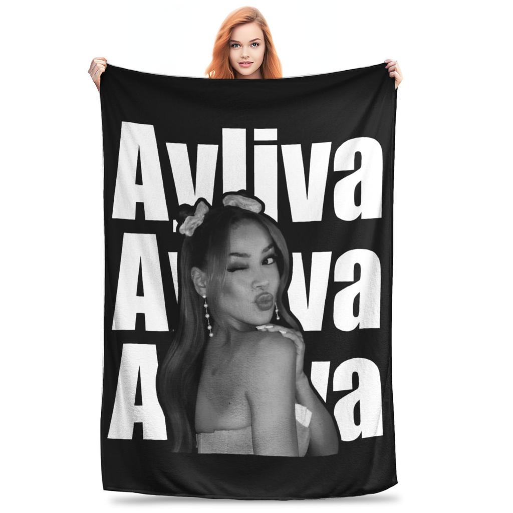 Ayliva Pop Singer Music Blanket Flannel Novelty Breathable Throw Blankets for Home Restaurant Summer,