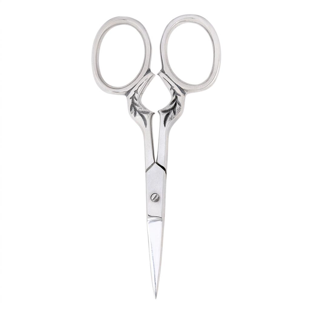 Nail Cuticle Scissors Straight Blades Cosmetic Manicure Pedicure Steel Spa Salon Silver