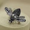 Cute Big Champagne Bee Brooches Delicate Insect Brooch For Women Pins Party Jewelry Gifts